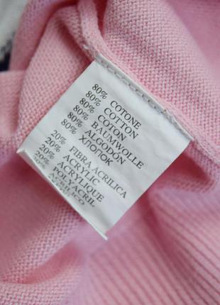 Пуловер розовый в клетку джемпер свитер оверсайз5 фото