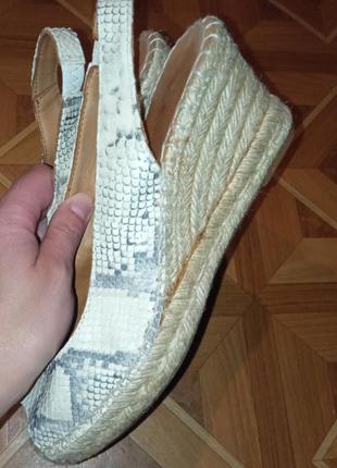 Сандалі туфлі зміїний принт 4
