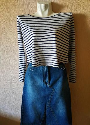 Джинсовая юбка.