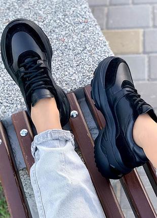 Кроссовки натуральная кожа замша