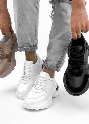 Кроссовки натуральная кожа замша