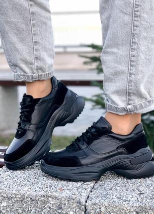 Кроссовки натуральная кожа замша