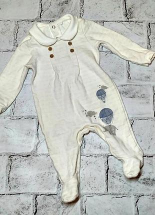Человечек, слип, ромпер, чоловічок, 0-3 мес, tu
