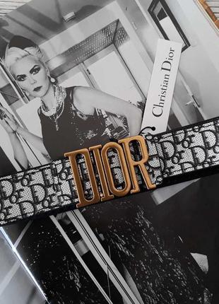 Ремень женский кожаный черный в стиле dior / ремінь пояс жіночий