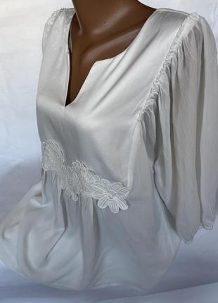 Шикарная воздушная блуза с широкими рукавами3 фото