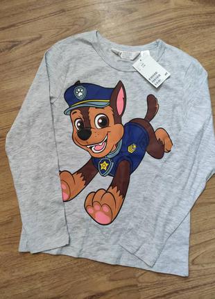 Дитячий реглан щенячий патруль гонщик р.134/140(8-10) фірма h&m