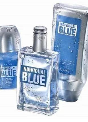 Набор avon individual blue, эйвон индивидуал блу, мужской подарочный набор