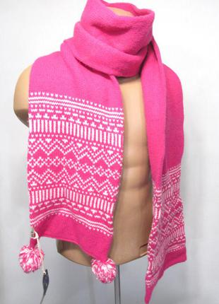 Шарф jack wills, шерсть, розовый, новый!