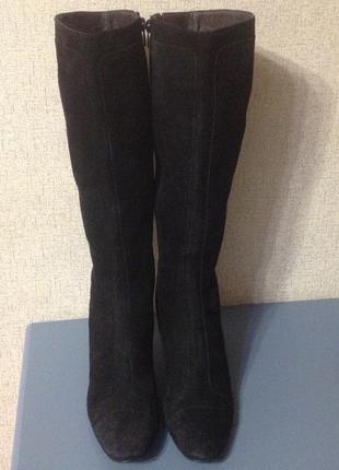 Сапоги жен. billi bi,деми,р.39,нат. замш+нат. кожа