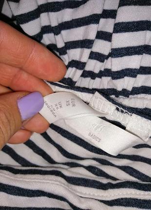 Платье в полоску длинное h&m basic 4