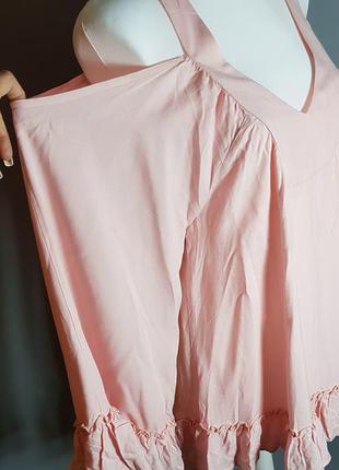 Блуза кофта с открытыми плечами широкий рукав воланы хиппи свободная na-kd2 фото