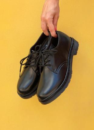 Женские туфли dr. martens 1461 mono black / smb6 фото