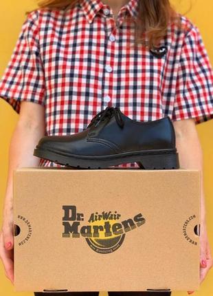 Женские туфли dr. martens 1461 mono black / smb5 фото