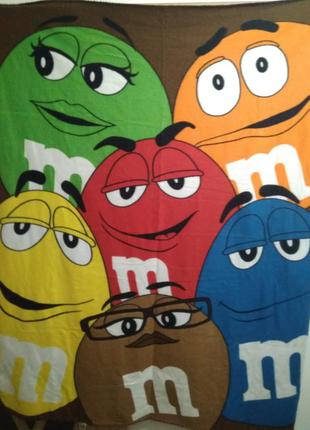 Плед,мини покрывало m&m's 9