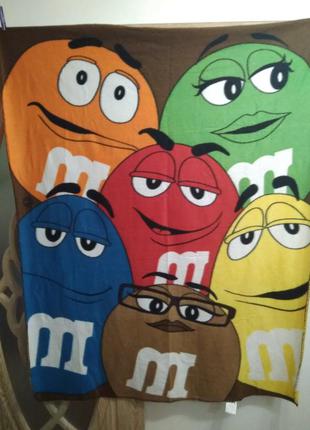 Плед,мини покрывало m&m's2 фото