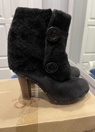 Ботинки зимние клоги  в стиле ugg италия 39р