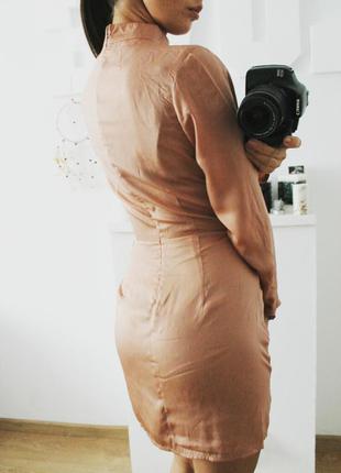 Платье шелковое на запах missguided3 фото