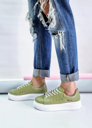 Детские кожаные кеды, разные цвета4 фото