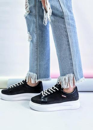 Детские кожаные кеды, разные цвета3 фото