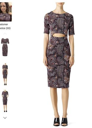 Сукня paisley wine cut out dress suno xs шовк3 фото