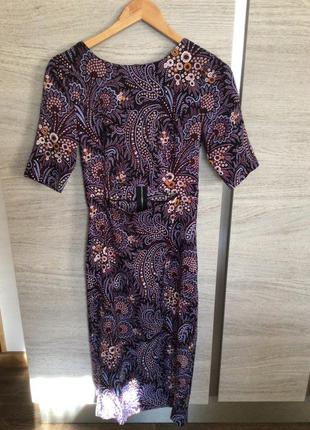 Сукня paisley wine cut out dress suno xs шовк9 фото