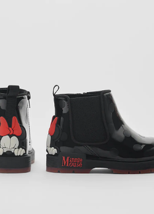 Лаковые ботинки zara minnie mouse4 фото