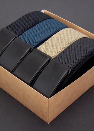 Подарунковий набір чоловічих тканинних ременів (польща)