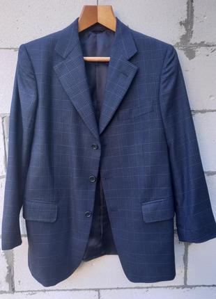 Шерстяной пиджак holland&sherry 100% pure wool, размер 50 на высокого мужчины