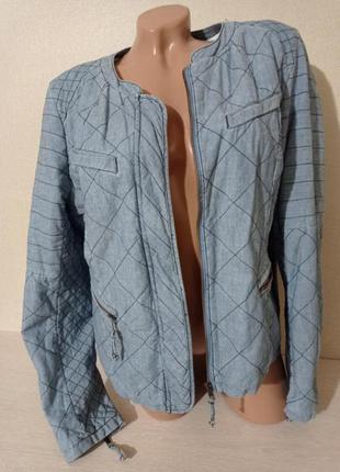 Куртка-косуха, стёганая, хлопок, цвет светло-голубой, размер 50-522 фото