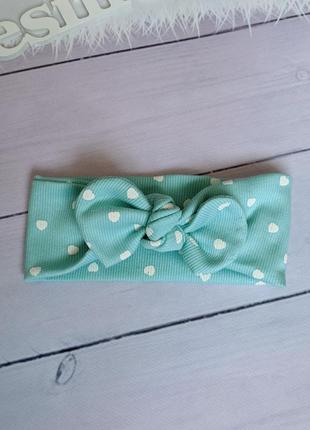 Трикотажная повязка солоха в рубчик