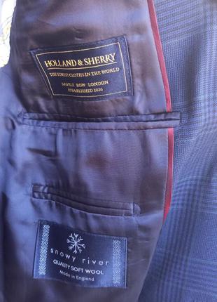 Вовняний піджак holland&sherry 100% pure wool, розмір 50 на високого чоловіка8 фото