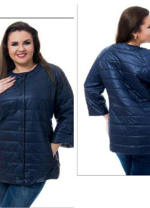 Куртка демісезонна, колір синій, розмір 50-52