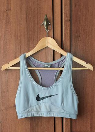 Спортивний ліфчик-топ-бра/спортивный лифчик-топ-бра nike dri fit swoosh