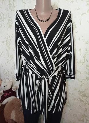 Блуза туника с пояском