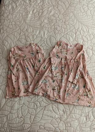 Новогоднее нарядное платье для фотосессии для сестричек