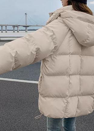 Куртка біла тепла