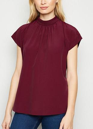 Новая блузка винного цвета new look размер 18