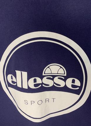 Хлопковая футболка с большим логотипом ellesse sport3 фото