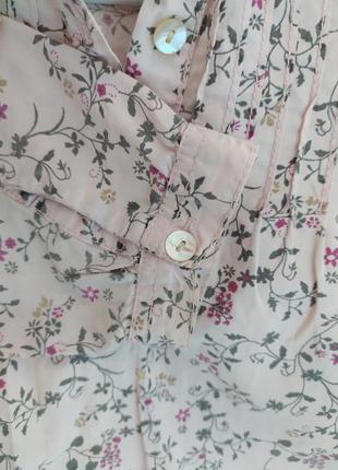 Квітчаста сорочка блузка palomino р. 110 см4 фото