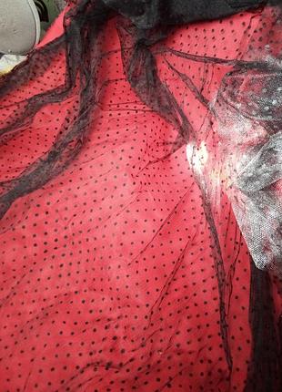 Ткань фатин черный-новый винтаж(фото на контрастной основе)