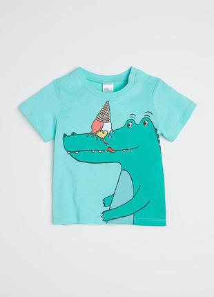 Хлопковая футболка h&m