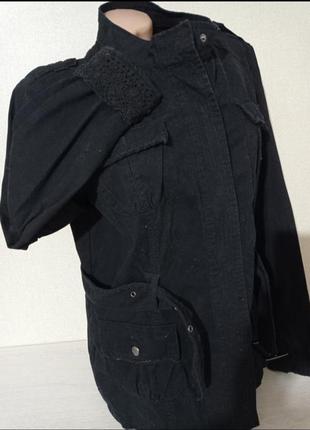 Куртка-вітровка, бавовна, колір чорний, розмір л-хл5 фото