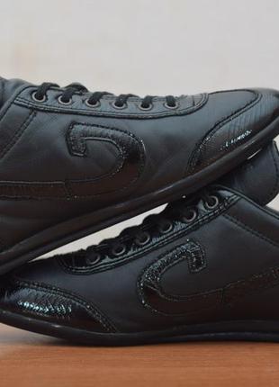 Черные кожаные мужские кеды, кроссовки cruyff vanenburg, 41 размер. оригинал9 фото