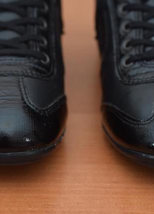 Черные кожаные мужские кеды, кроссовки cruyff vanenburg, 41 размер. оригинал10 фото
