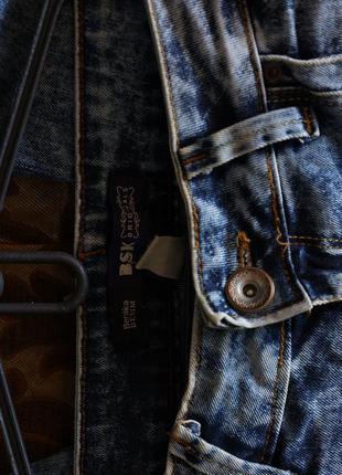 Bershka мармурові джинси з дірками рвані джинси5 фото