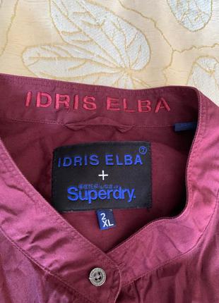 Стильная мужская рубашка   elba+superdry для настоящих мужчин, ворот стойка1 фото