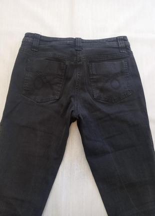 Капри джинсовые чёрные2 фото
