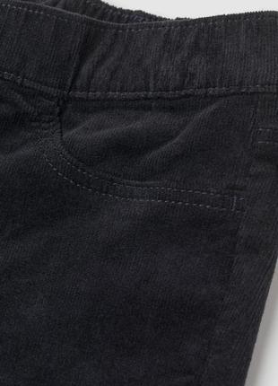 Стильные вельветовые трегинсы лосины штаны для девочки h&m сша4 фото