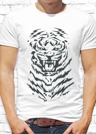 Мужская футболка push it с принтом тигр фп002343