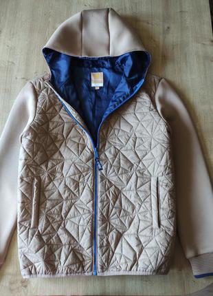 Женская стеганая куртка с текстильными вставками manor, s5 фото